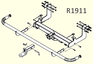 Hitch tow bar Sprinter van